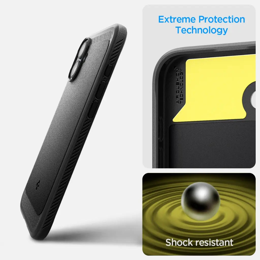Spigen iPhone 16 Plus Case 6.7" Rugged Armor Magfit Magnetic Phone Case Protective iPhone Cover iPhone Case