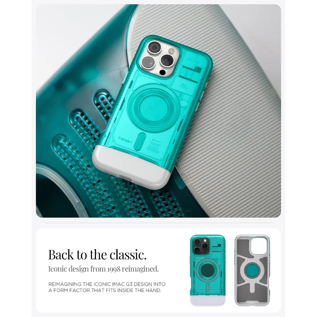Spigen iPhone 16 Pro Case 6.3" Classic C1 MagFit Magnetic Compatible Case Magnetic Casing iPhone Cover