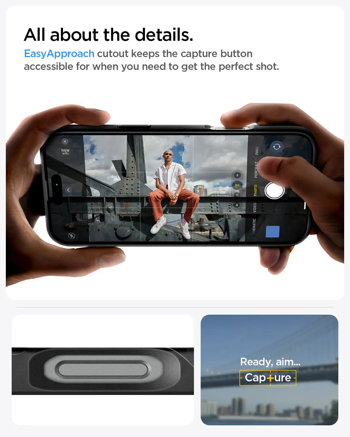 Spigen iPhone 16 Pro Case 6.3" Thin Fit Magfit Slim Coverage Magnetic Charging Compatible Magnetic Casing iPhone Cover