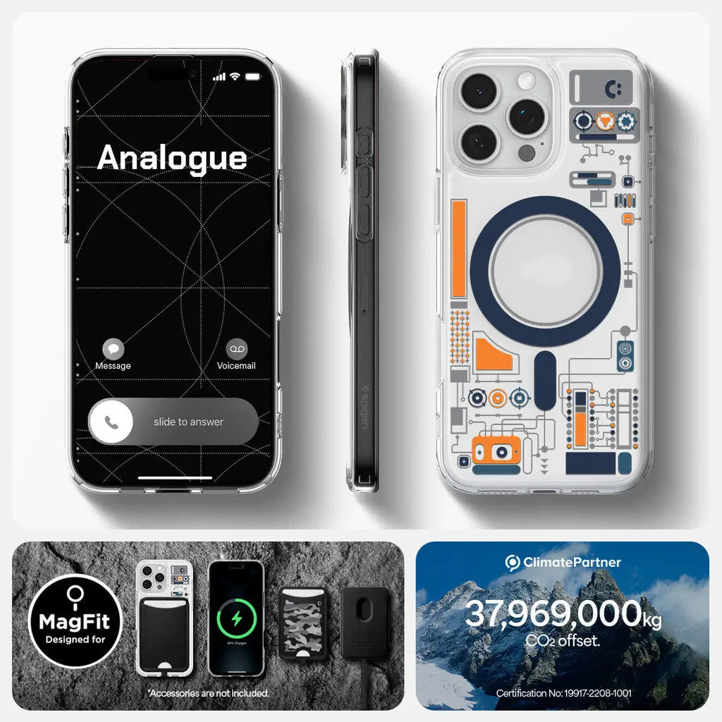 Spigen iPhone 16 Pro Case 6.3" Ultra Hybrid Analogue MagFit Magnetic Phone Case iPhone Case iPhone Cover