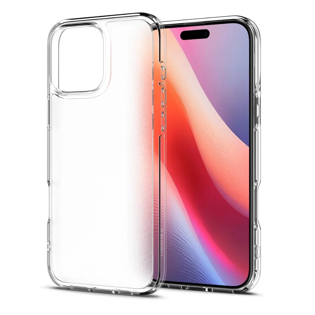 Spigen iPhone 16 Pro Case 6.3" Ultra Hybrid Frosted Back Casing Drop Protection Semi-Transparent iPhone Cover