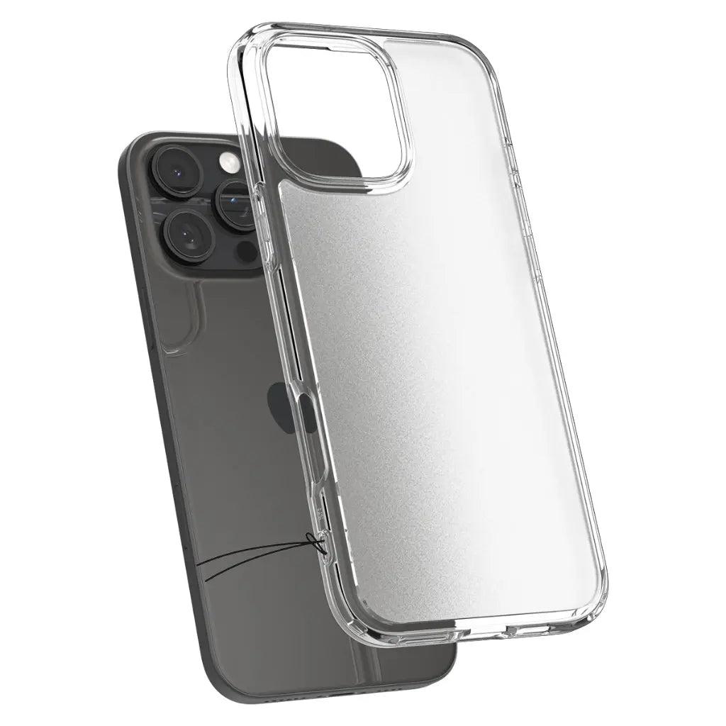Spigen iPhone 16 Pro Case 6.3" Ultra Hybrid Frosted Back Casing Drop Protection Semi-Transparent iPhone Cover