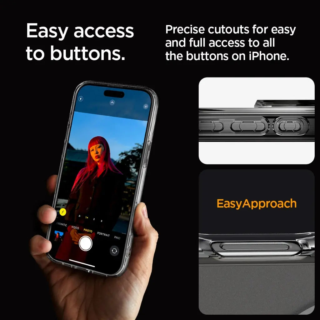 Spigen iPhone 16 Pro Case 6.3" Ultra Hybrid MagFit Frosted Back Magnetic Charging Compatible Casing iPhone Cover