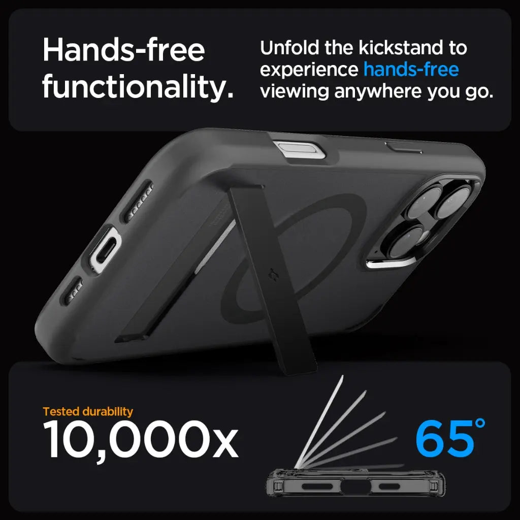 Spigen iPhone 16 Pro Case 6.3" Ultra Hybrid S MagFit Frost Magnetic Phone Case Phone Stand iPhone Case iPhone Cover