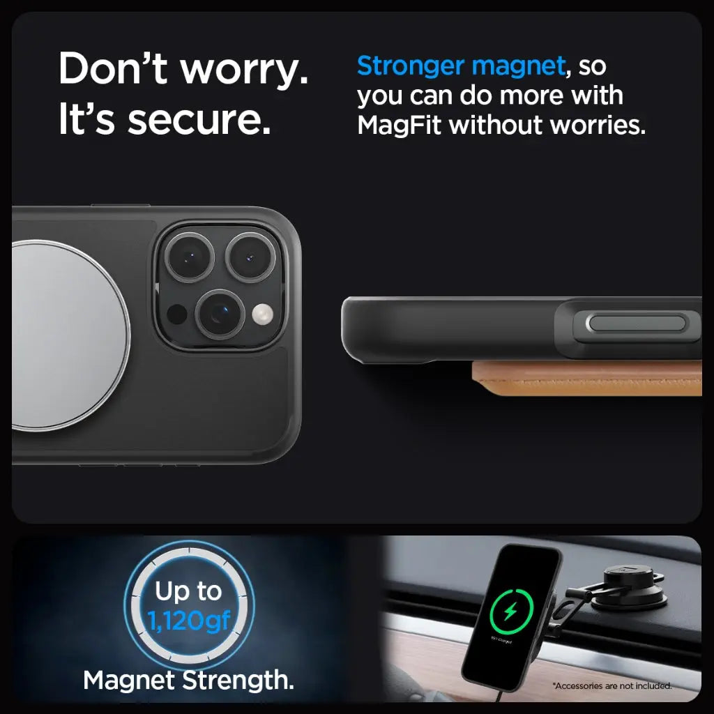 Spigen iPhone 16 Pro Case 6.3" Ultra Hybrid S MagFit Frost Magnetic Phone Case Phone Stand iPhone Case iPhone Cover