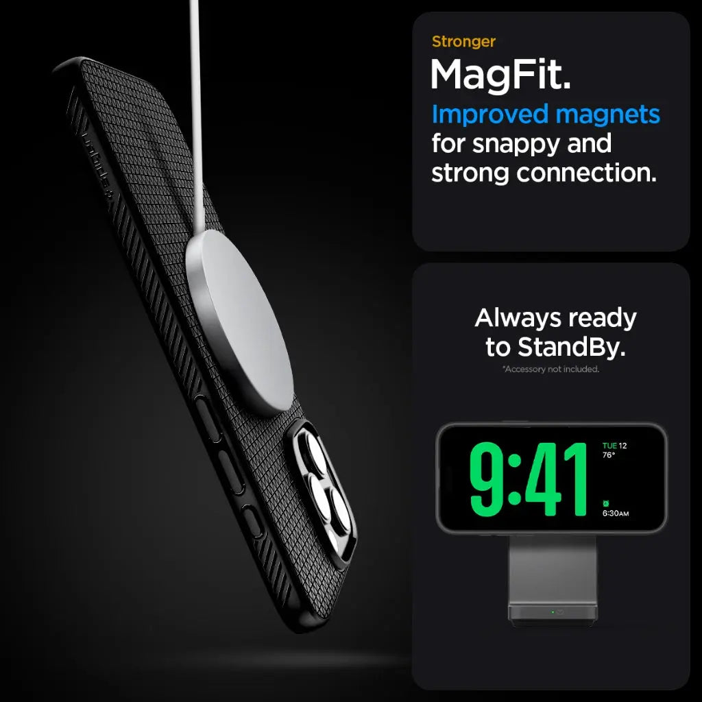 Spigen iPhone 16 Pro Max Case 6.9" Liquid Air T MagFit MagSafe Case Camera Button Cover Slim Flexible iPhone Case