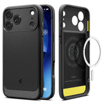 Spigen iPhone 17 Pro Case 6.3" Rugged Armor MagFit Magnetic Phone Case iPhone 17 Pro Cover iPhone Cover