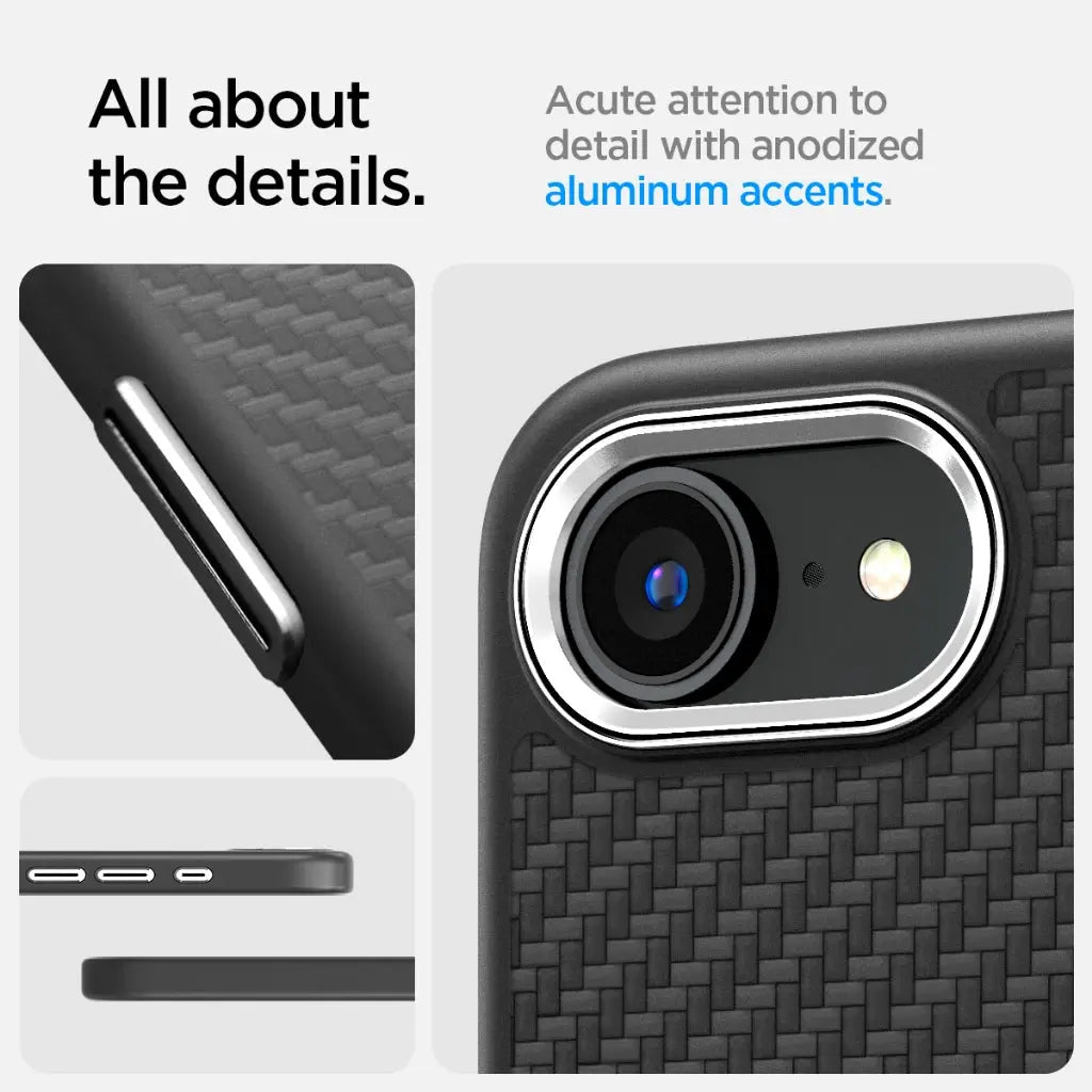 Spigen iPhone SE Case (2025) 6.1" Enzo Aramid MagFit MagSafe Case Slim Premium Ultimate Protection iPhone Case