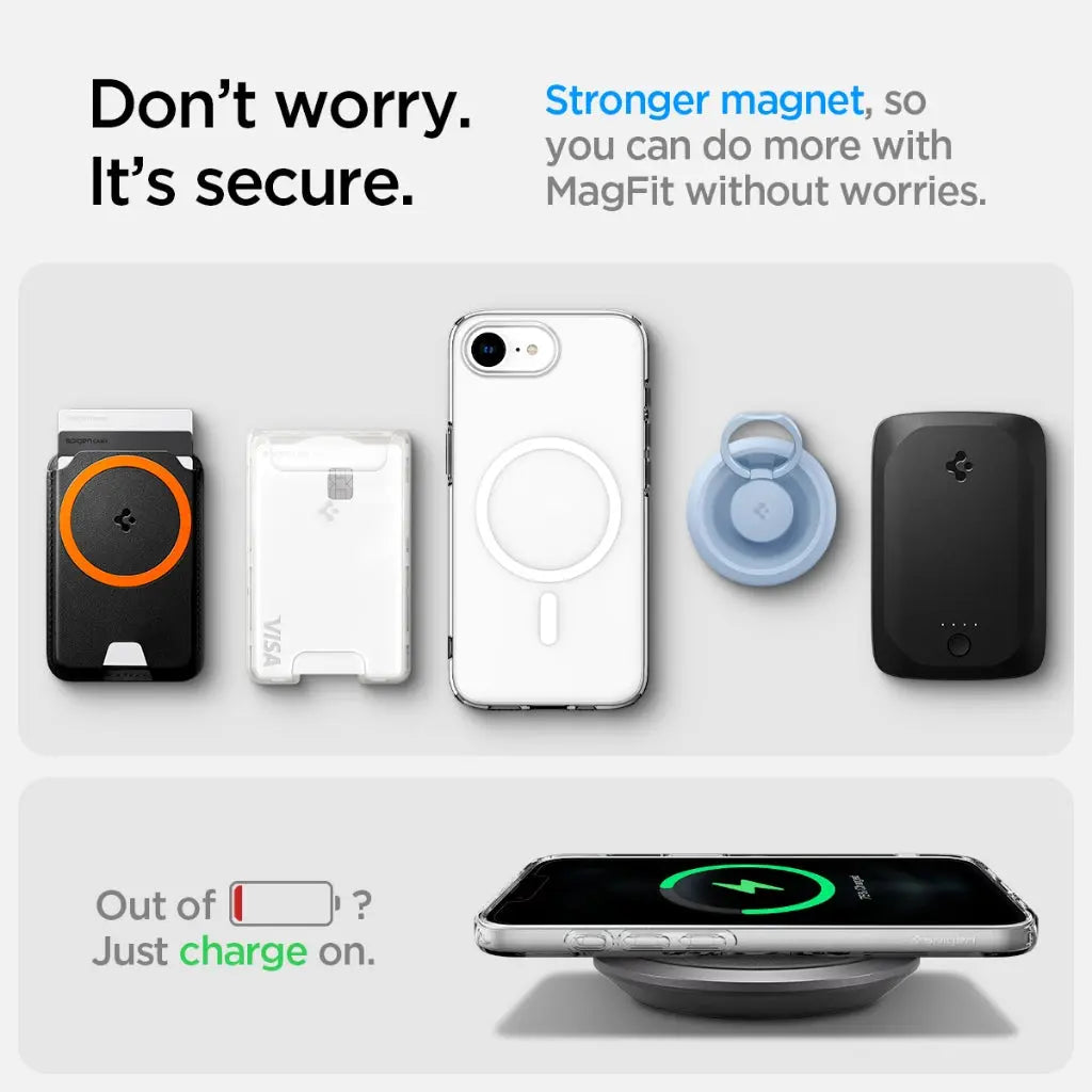 Spigen iPhone SE Case (2025) 6.1" Liquid Crystal MagFit / Crystal Flex MagFit MagSafe Case Clear Case iPhone Case