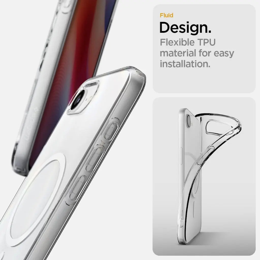 Spigen iPhone SE Case (2025) 6.1" Liquid Crystal MagFit / Crystal Flex MagFit MagSafe Case Clear Case iPhone Case