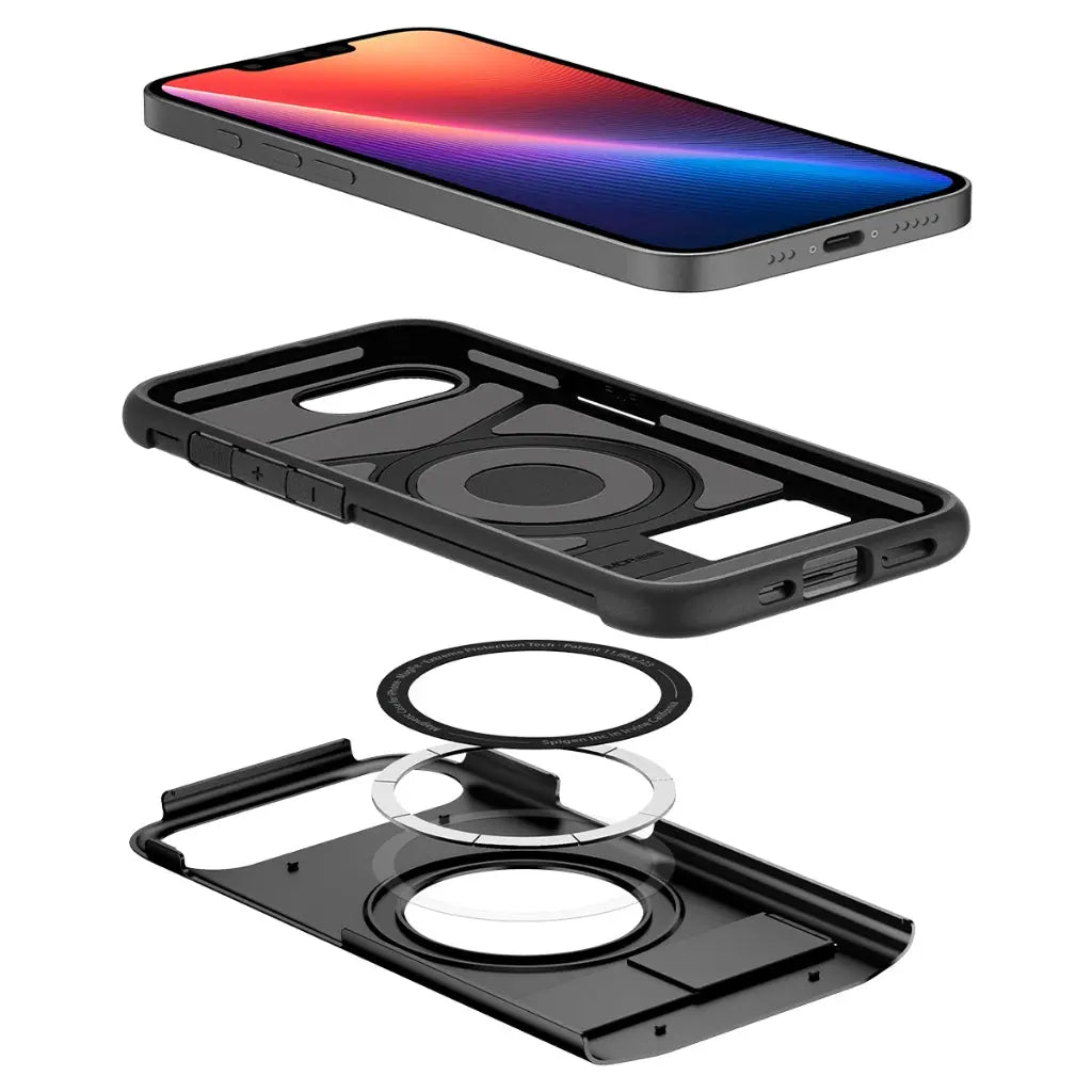 Spigen iPhone SE Case (2025) 6.1" Slim Armor MagFit MagSafe Case With Phone Stand iPhone Case iPhone Cover