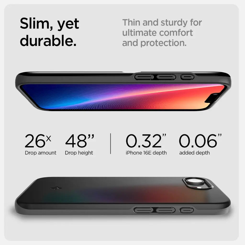 Spigen iPhone SE Case (2025) 6.1" Thin Fit MagFit MagSafe Case Magnetic Phone Case Slim Drop Protection iPhone Case