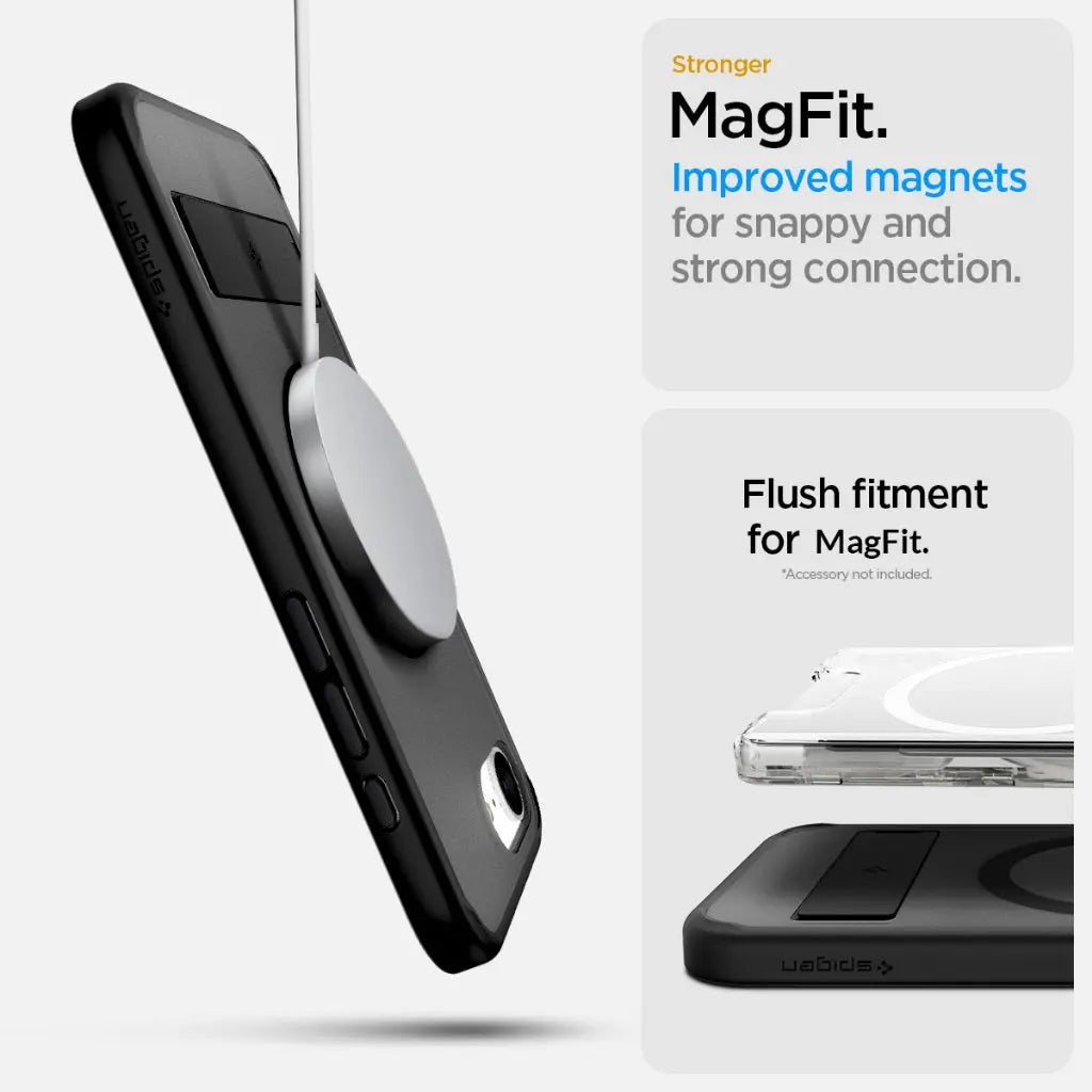 Spigen iPhone SE Case (2025) 6.1" Ultra Hybrid S MagFit Frost Magnetic Phone Case Phone Stand iPhone Case iPhone Cover