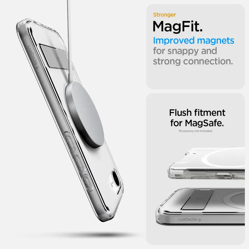 Spigen iPhone SE Case (2025) 6.1" Ultra Hybrid S MagFit Magnetic Phone Case Phone Stand iPhone Case iPhone Cover
