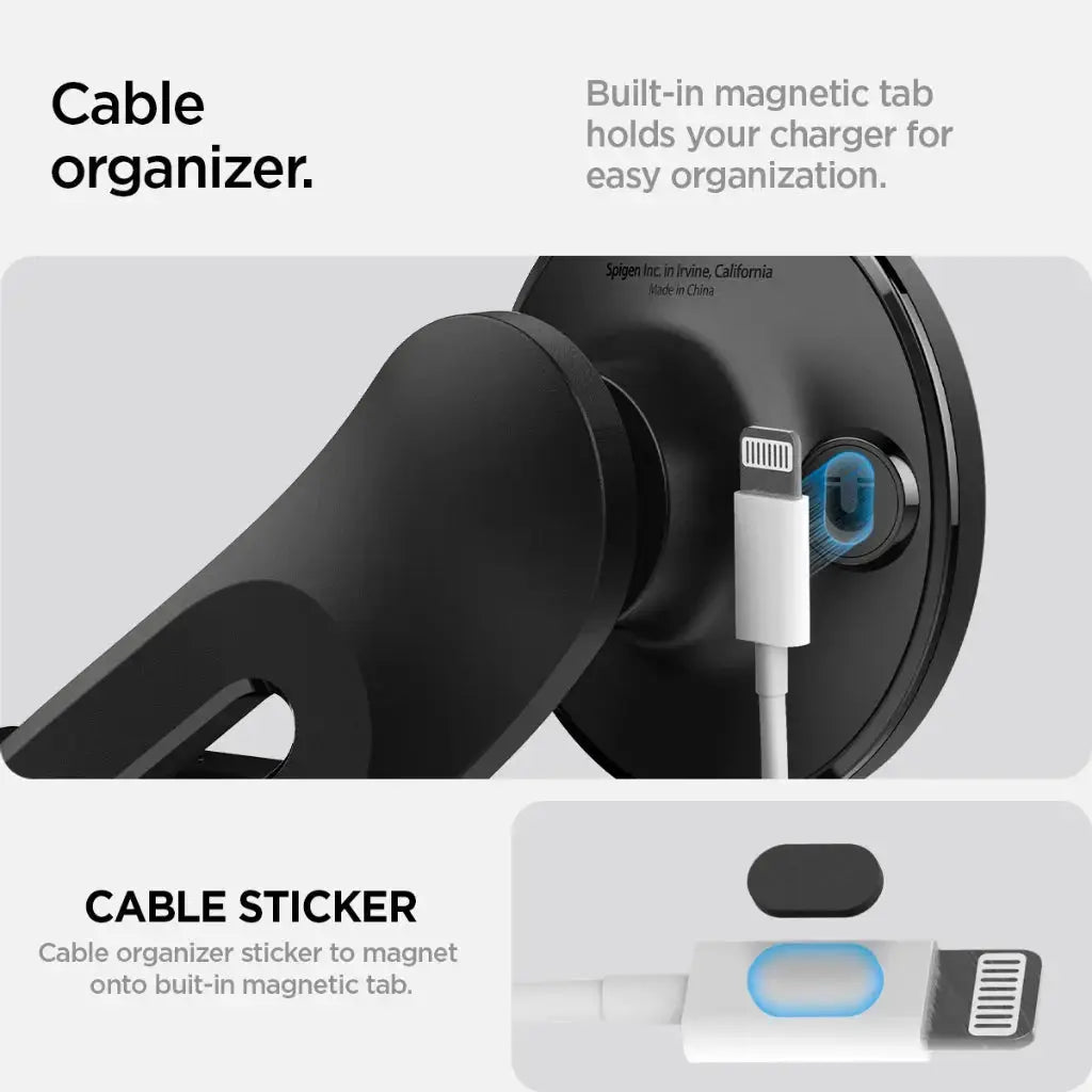 Spigen Tesla Model Y Juniper (2026/2025) & Tesla Model 3/Y/S/X TapLock Qi2 Magnetic Mount Phone Mount Tesla Accessories