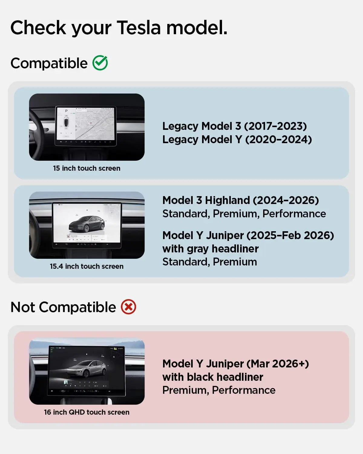 Tesla Model Y Juniper (2025) & Model 3/Y/S/X TapLock Magnetic Car Phone Holder