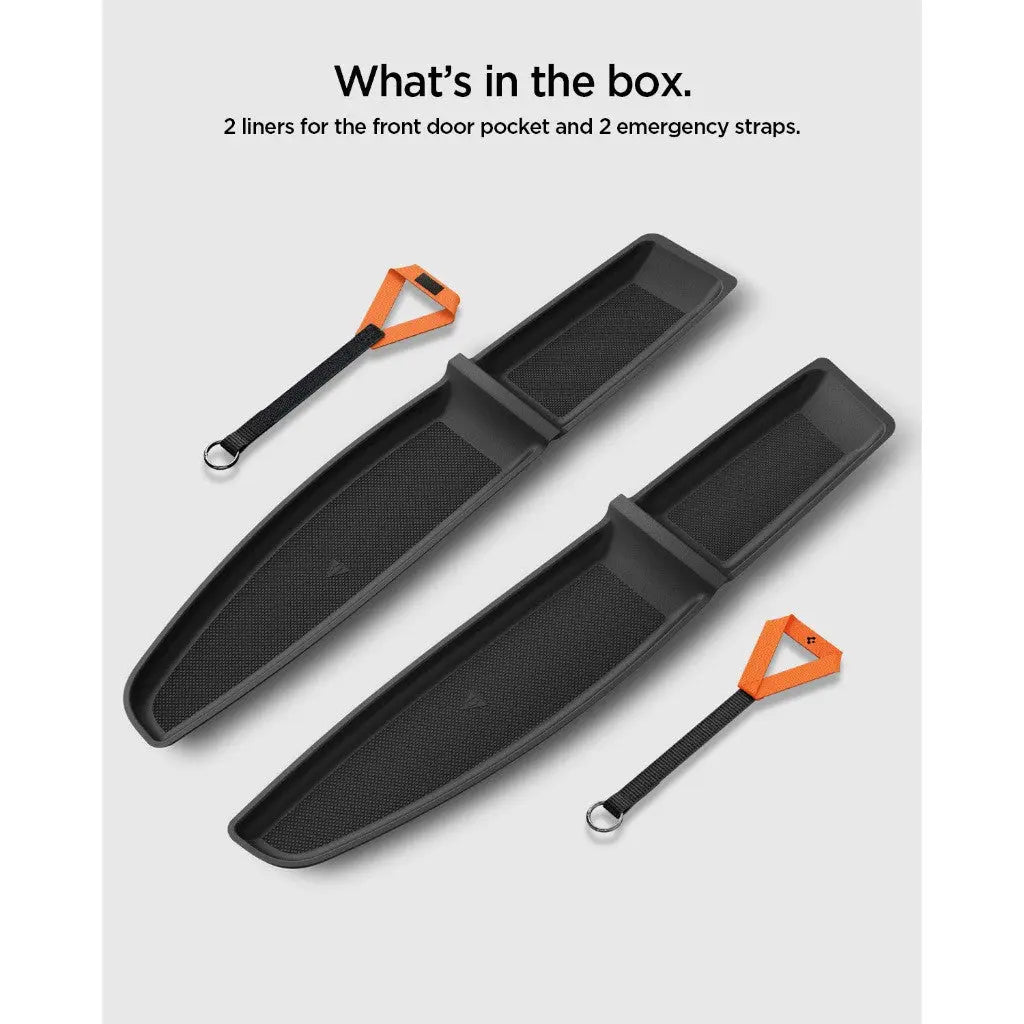 Tesla Model Y Juniper (2026/2025) Rear Side Door Pocket Guards + Emergency Door Release Handle (2P) TG120-YJ