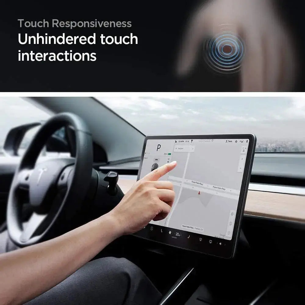 Tesla Model 3 / Y Screen Protector EZ Fit Glas.tR Matte - Spigen Singapore
