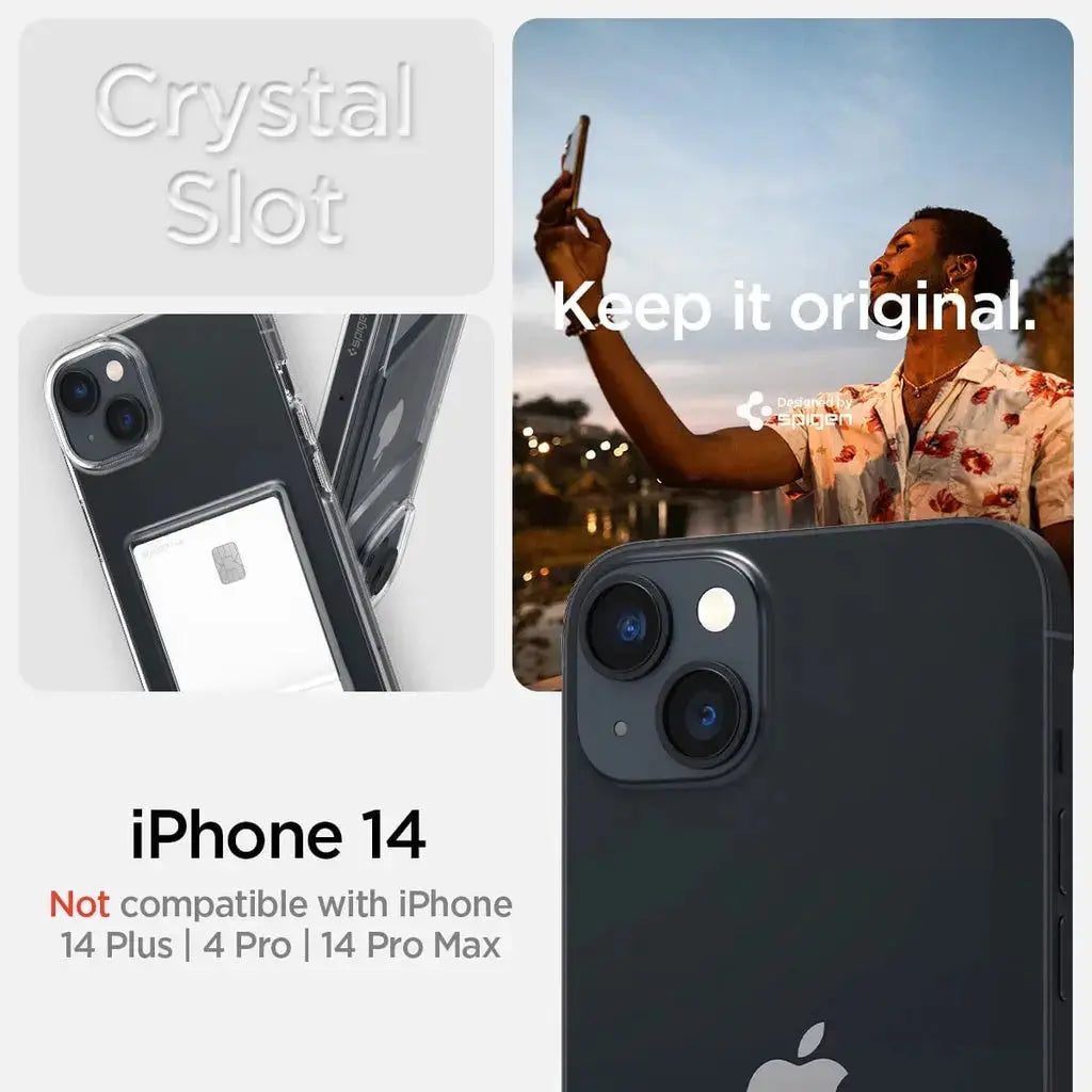 iPhone 14 / iPhone 13 Case Crystal Slot - Spigen Singapore