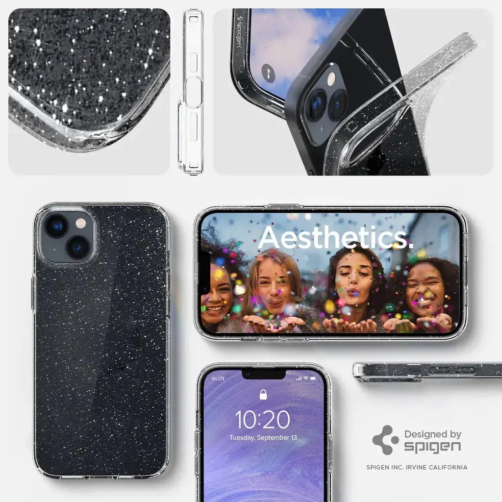 iPhone 14 / iPhone 13 Case Liquid Crystal Glitter - Spigen Singapore