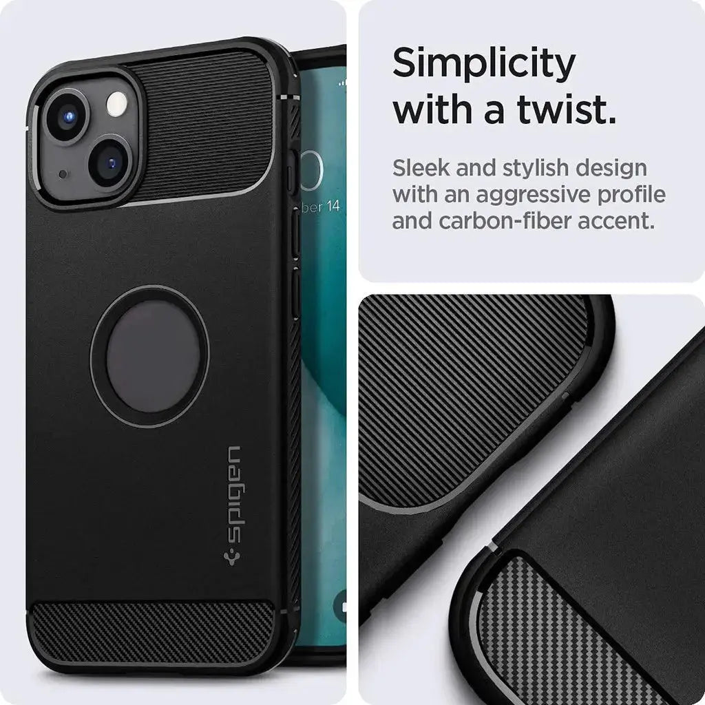 iPhone 13 Case Rugged Armor - Spigen Singapore