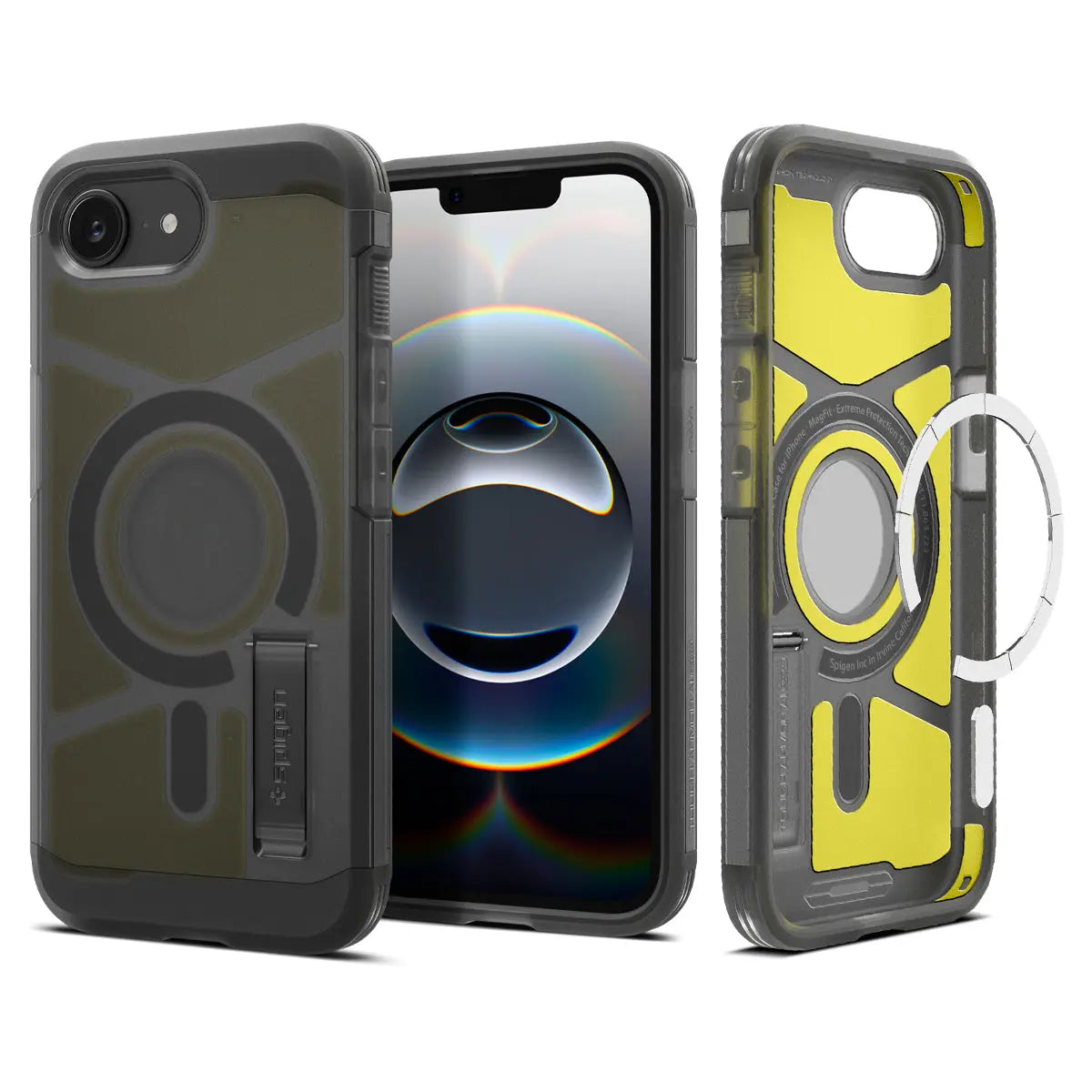 iPhone 16e Case (2025) Tough Armor MagFit Frost Black