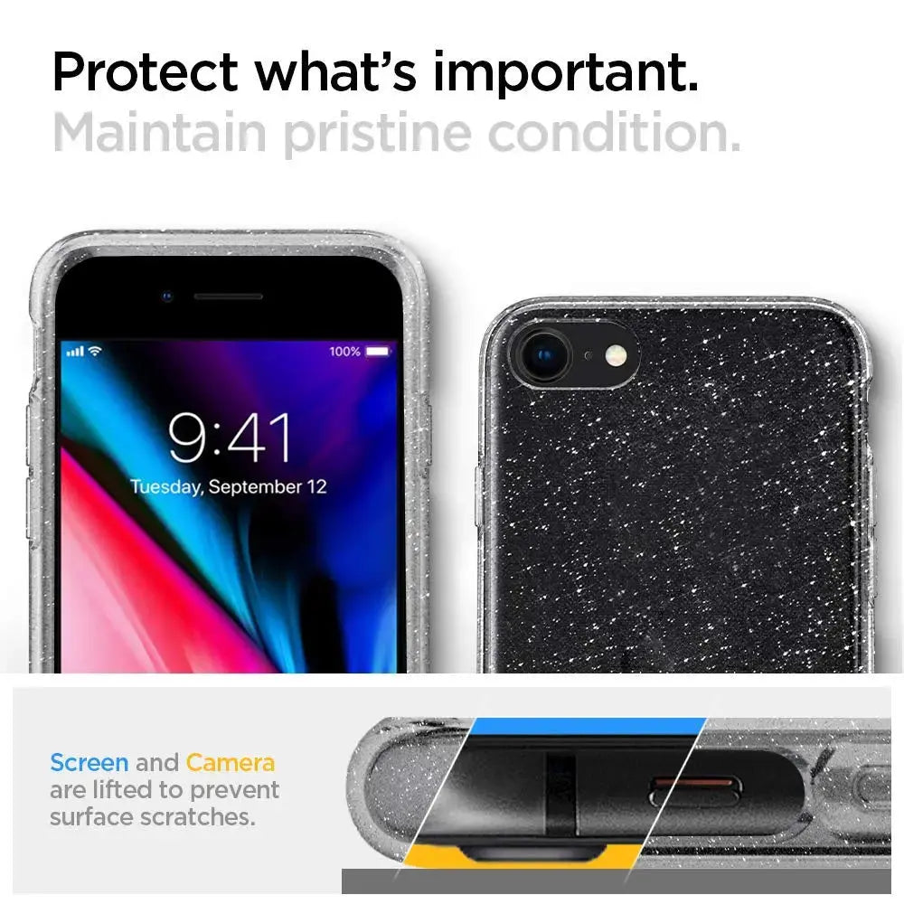 iPhone SE (2022 / 2020) / iPhone 8 / iPhone 7 Case Liquid Crystal Glitter - Spigen Singapore