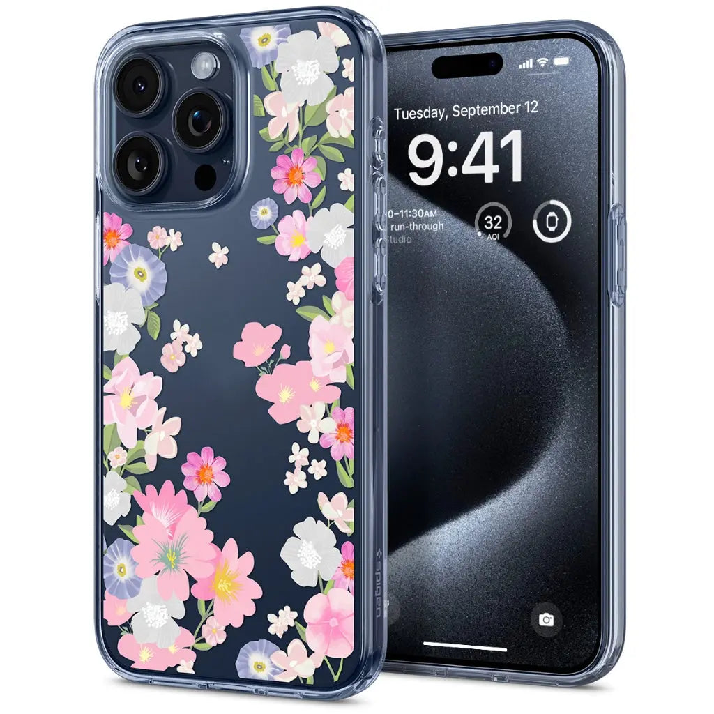 CYRILL Cecile iPhone 15 Pro Case Liquid Crystal Blossom - Spigen Singapore
