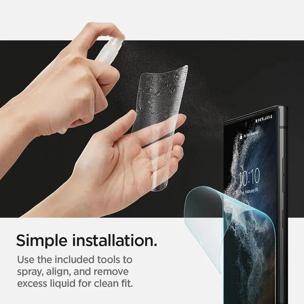 [1 Pack] Galaxy S22 Ultra Screen Protector FlexiD Solid - Spigen Singapore