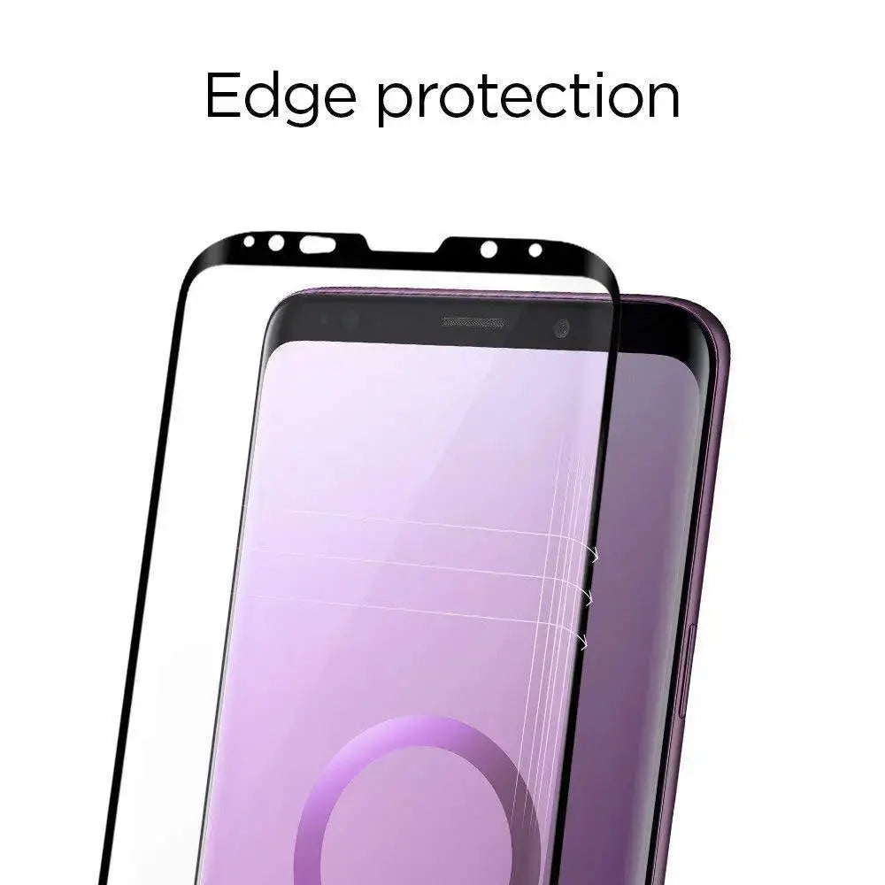 [1 Pack] Galaxy S9 Plus Screen Protector GLAS.tR Curved Black HD