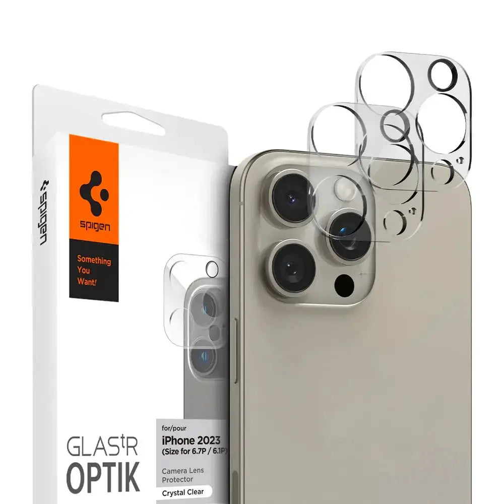 [2 Pack] iPhone 15 Pro Max / iPhone 15 Pro / iPhone 14 Pro Max / iPhone 14 Pro Camera Lens Optic