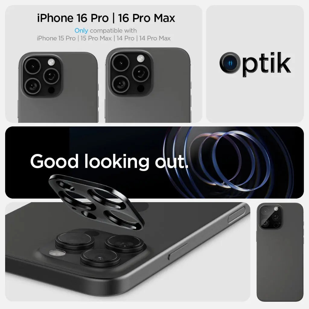 [2 Pack] iPhone 16 Pro Max / 16 Pro / 15 Pro Max / 15 Pro / 14 Pro Max / 14 Pro Camera Lens Protector