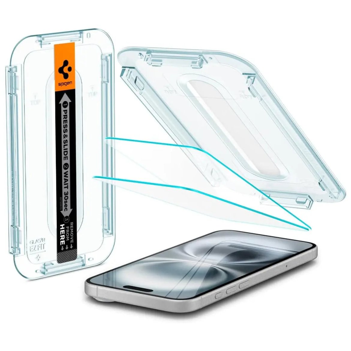 [2 Pack] iPhone 16 Plus / 15 Plus Screen Protector Glas.tR EZ Fit