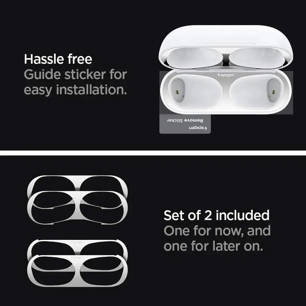 [2 Pack] AirPods Pro 2 (2022) Shine Shield AirPods Pro (2019) - Spigen Singapore