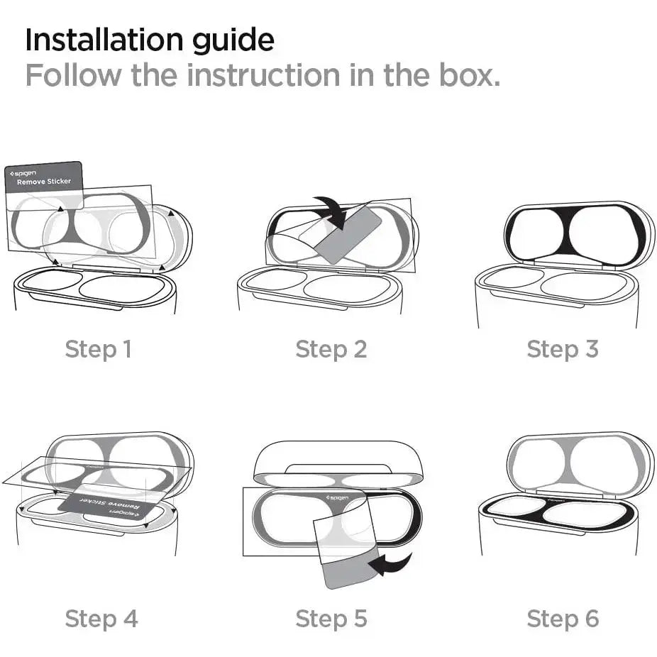 [2 Pack] AirPods Pro 2 (2022) Shine Shield AirPods Pro (2019) - Spigen Singapore