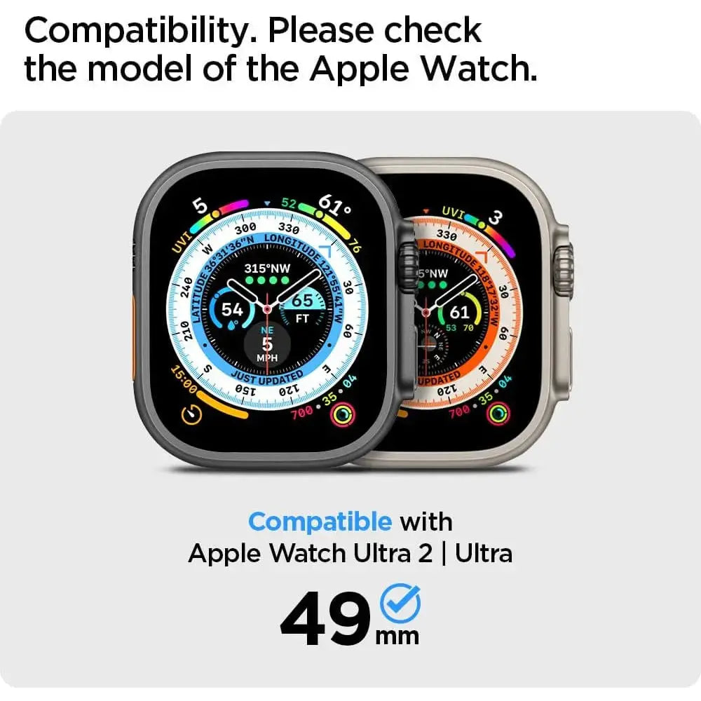 [2 Pack]  Apple Watch Ultra Screen Protector (49mm) Glas.tr EZ Fit - Spigen Singapore