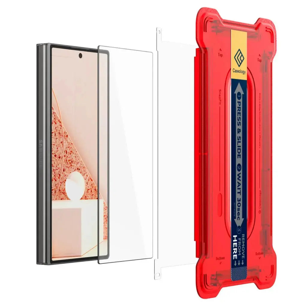 [2 Pack] Caseology Galaxy Z Fold 6 Tempered Glass Snap Fit - Spigen Singapore