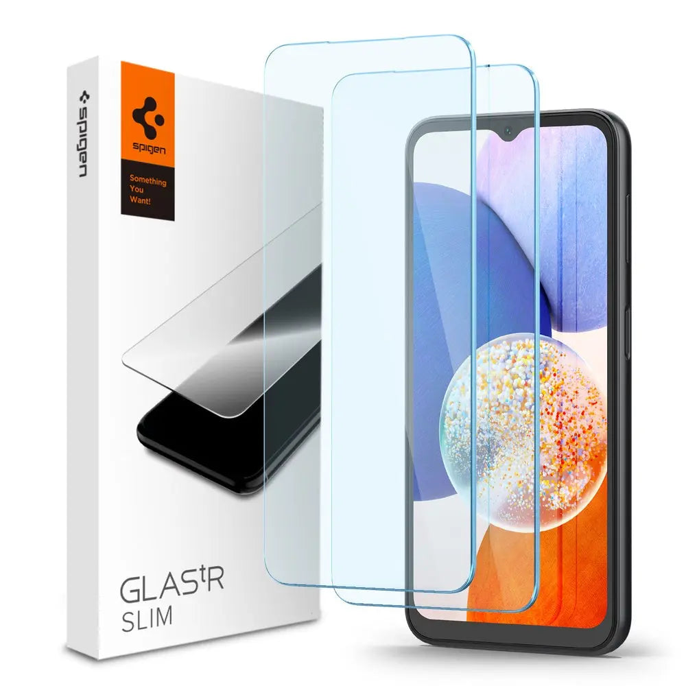 [2 Pack] Galaxy A14 Screen Protector GLAS.tR Slim