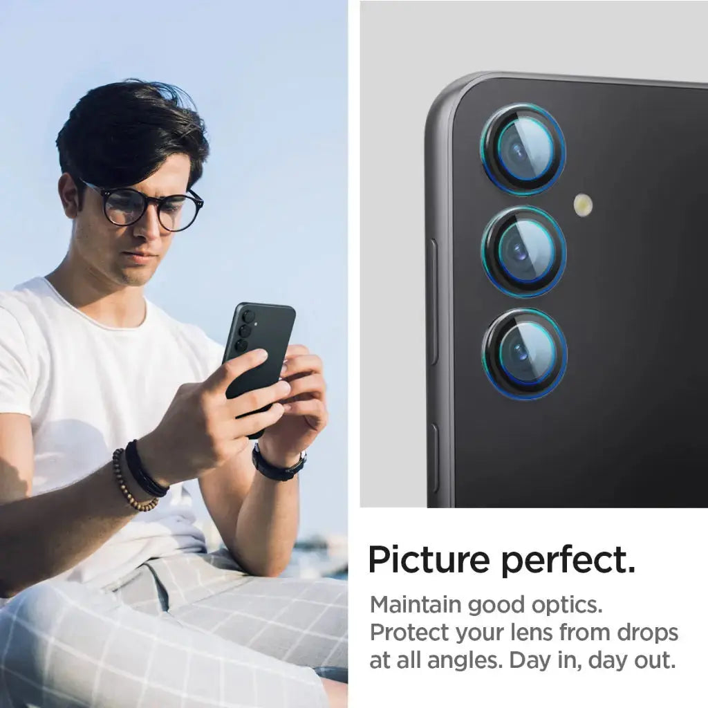 [2 Pack] Galaxy S23 FE Camera Lens Protector EZ Fit Optik Pro - Spigen Singapore