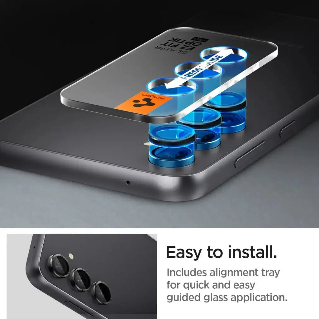 [2 Pack] Galaxy S23 FE Camera Lens Protector EZ Fit Optik Pro - Spigen Singapore