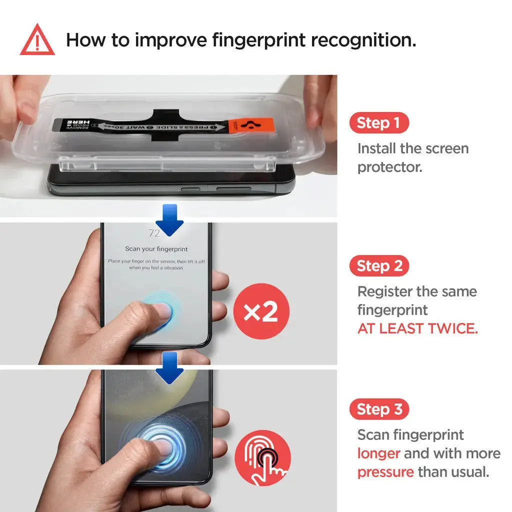 [2 Pack] Galaxy S24 Plus Screen Protector Glas.tR EZ Fit - Spigen Singapore