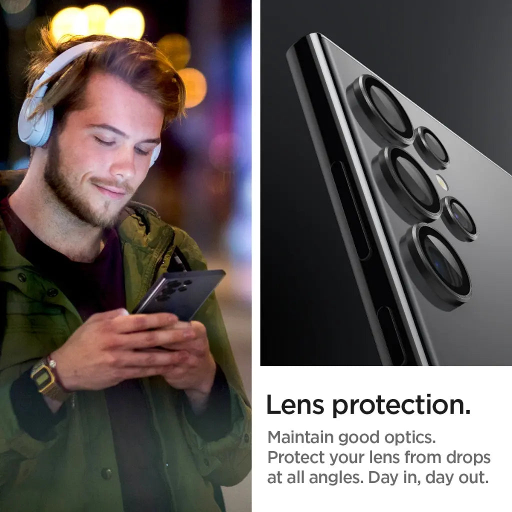 [2 Pack] Galaxy S24 Ultra Camera Lens Protector EZ Fit Optik Pro