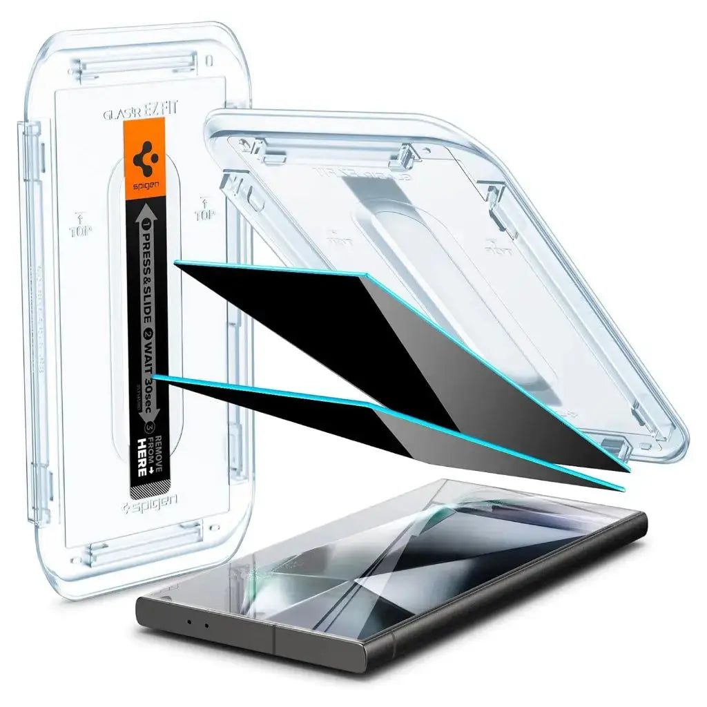 [2 Pack] Galaxy S24 Ultra Screen Protector Glas.tR EZ Fit - Spigen Singapore