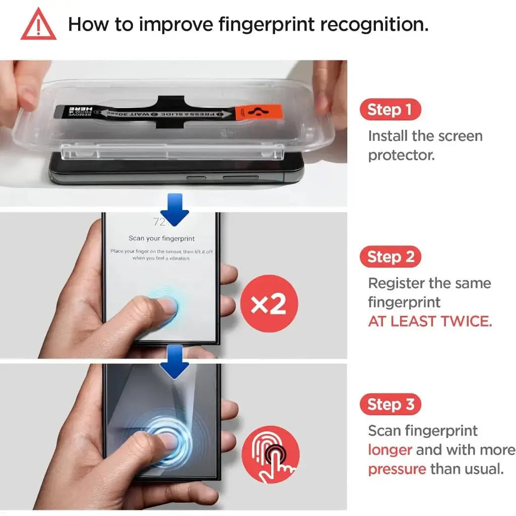 [2 Pack] Galaxy S24 Ultra Screen Protector Glas.tR EZ Fit - Spigen Singapore