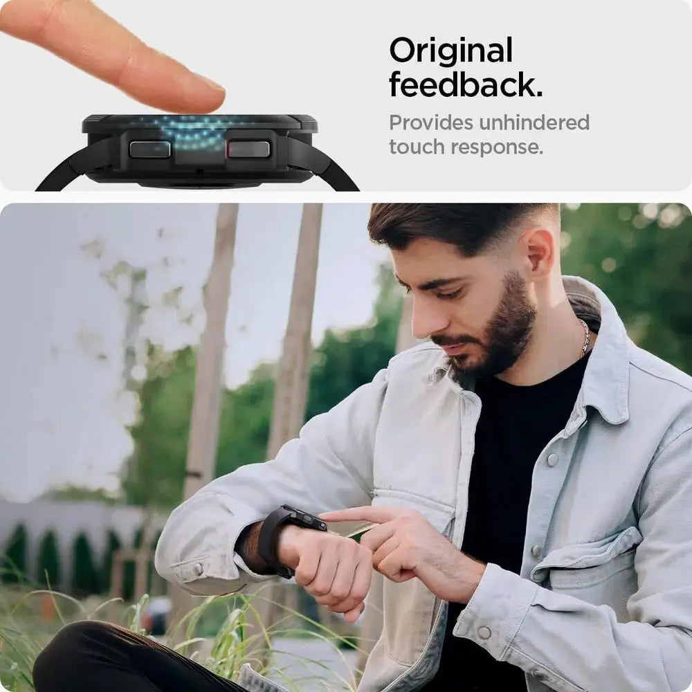 [2 Pack] Galaxy Watch 6 Classic Screen Protector (43mm) EZ FIT GLAS.tR - Spigen Singapore