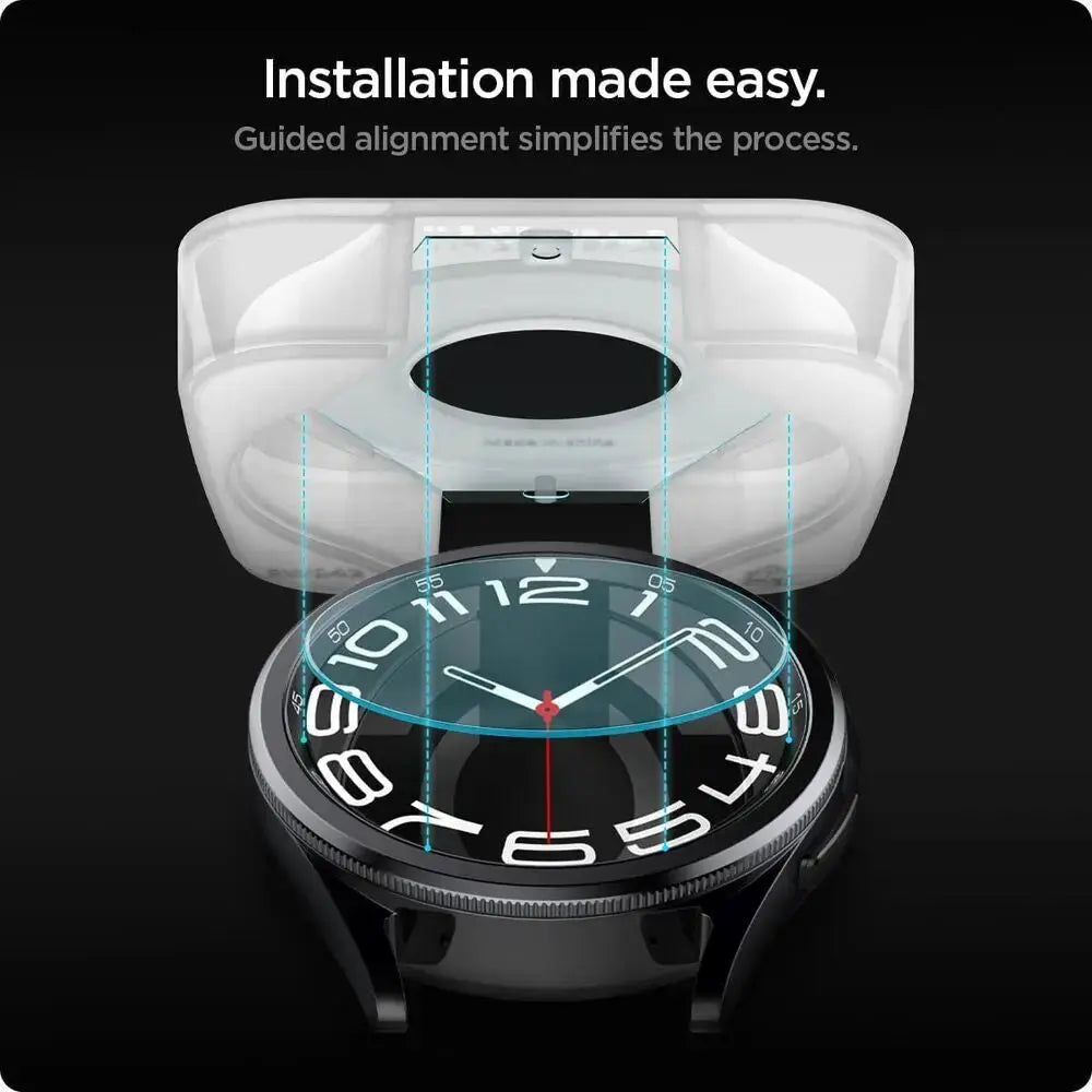 [2 Pack] Galaxy Watch 6 Classic Screen Protector (43mm) EZ FIT GLAS.tR - Spigen Singapore
