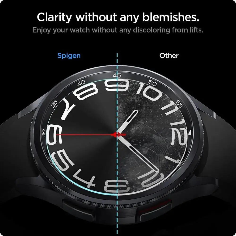 [2 Pack] Galaxy Watch 6 Classic Screen Protector (43mm) EZ FIT GLAS.tR - Spigen Singapore