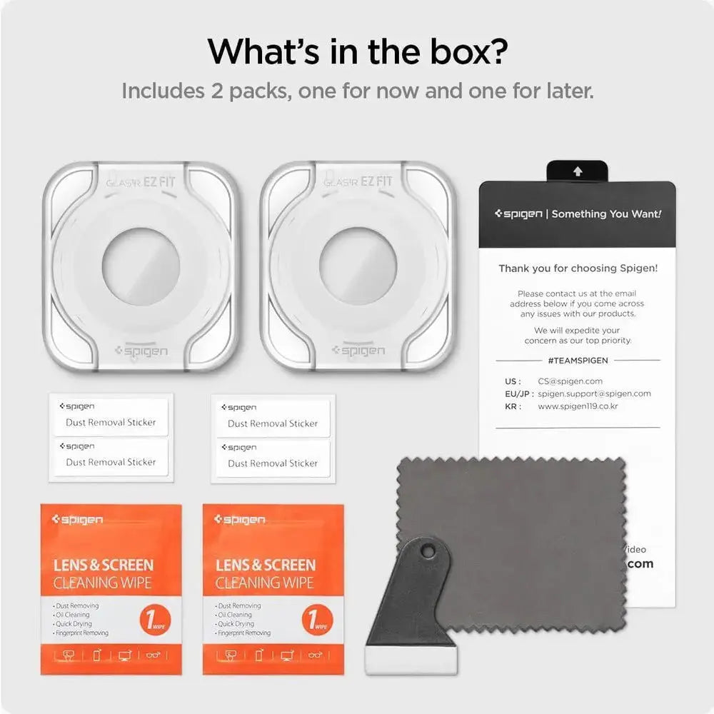 [2 Pack] Galaxy Watch 6 Classic Screen Protector (43mm) EZ FIT GLAS.tR - Spigen Singapore