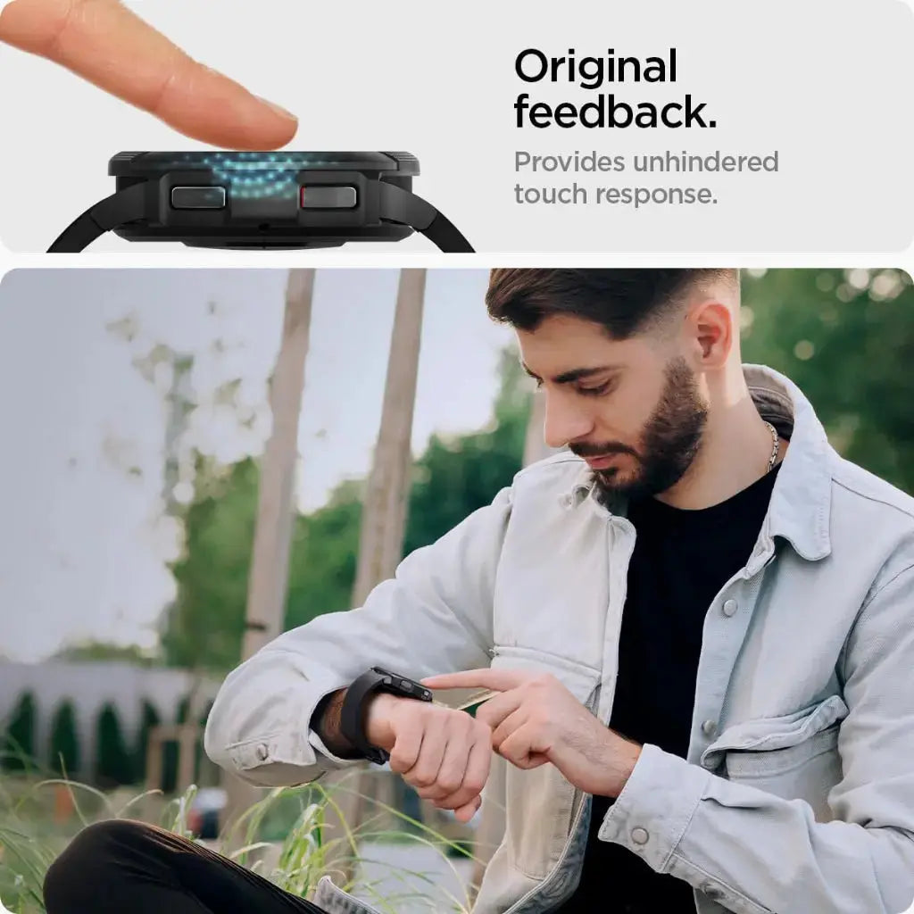 [2 Pack] Galaxy Watch 6 Classic Screen Protector (47mm) EZ FIT GLAS.tR - Spigen Singapore