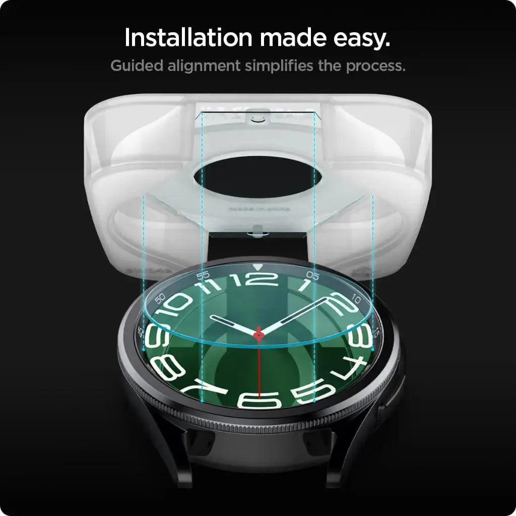 [2 Pack] Galaxy Watch 6 Classic Screen Protector (47mm) EZ FIT GLAS.tR - Spigen Singapore